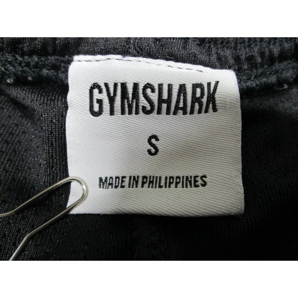 Gymshark Shorts Mens S Black Mesh Athletic Gym Training‎ Basketball Zip Pockets